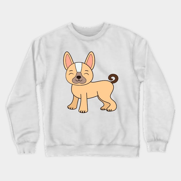 Cute and Kawaii Adorable French Bull Dog Crewneck Sweatshirt by happinessinatee